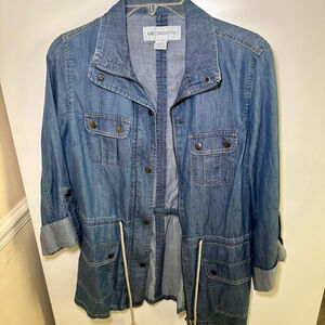 Women's Liz Claiborne Blue Denim Utility Jacket S